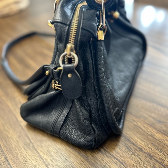 Chloe Medium Paraty Shoulder Bag, Black Authentic - Picture 4 of 17
